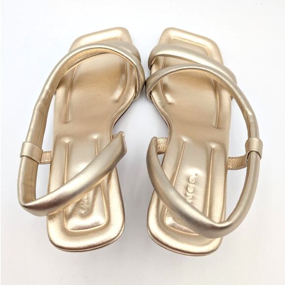 Vince Coline Slingback Padded Leather Sandals Women's Champagne Size US7.5M EU38 - Picture 7 of 12